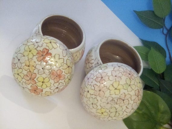 Ceramic Trinket Containers, Handcrafted, Cherry B… - image 6