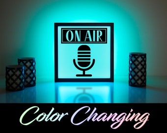 on air light on air sign on air light up sign on air etsy