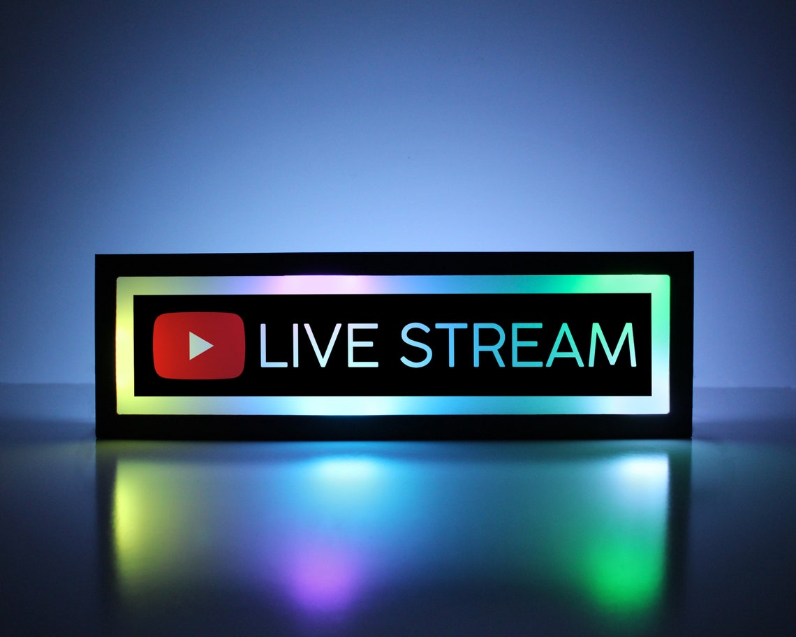 YouTube Live Streaming Sign YouTube Streaming YouTube Live | Etsy