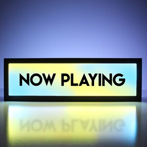 Play now sign on white background stock vector Now Playing Sign Now Playing Movie Sign Movie Room Decor - Etsy