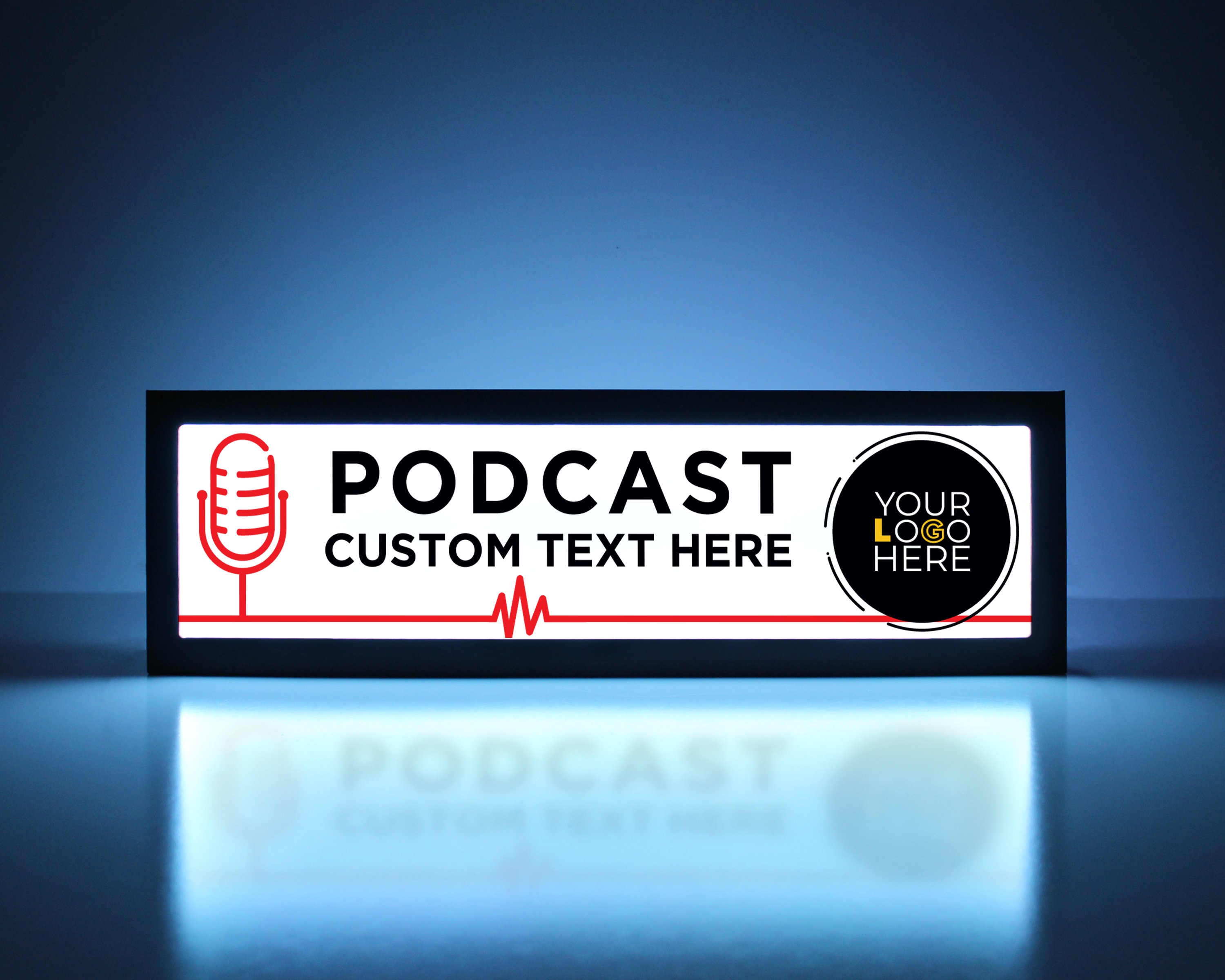 Custom Podcast Sign Talk Show Sign Podcast on Air Podcast - Etsy