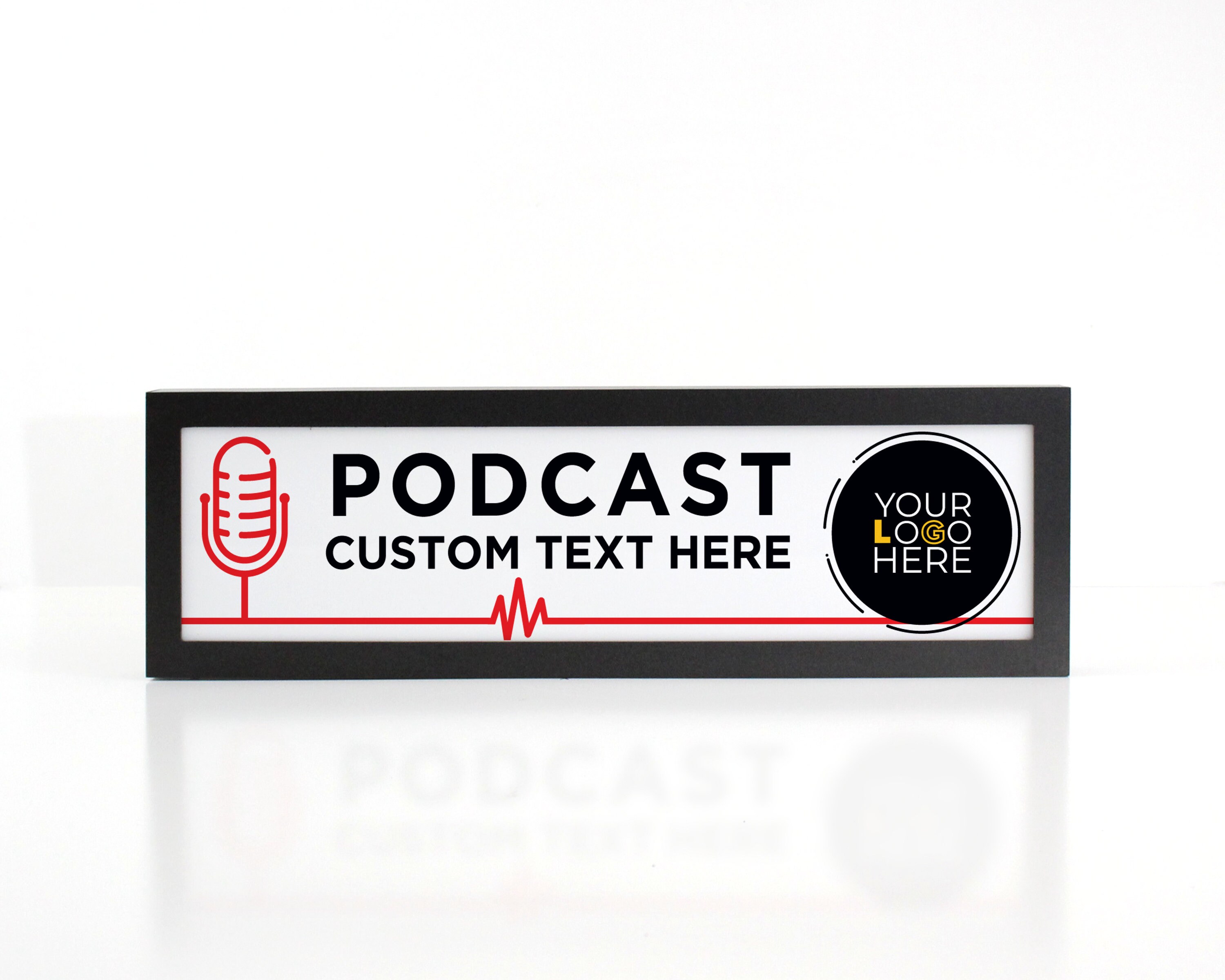 Custom Podcast Sign Talk Show Sign Podcast on Air Podcast - Etsy