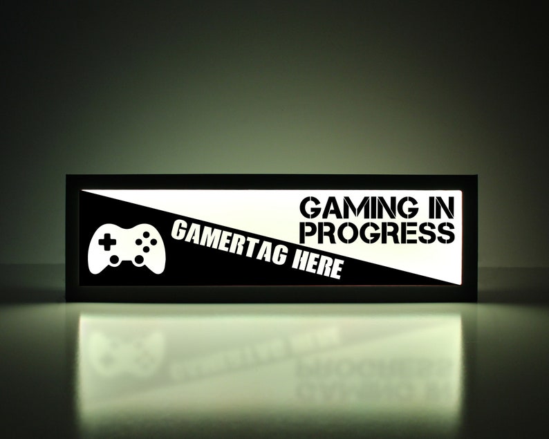 Gaming in Progress Sign Custom Video Game Sign Video Game Etsy Canada
