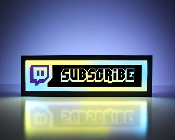 Twitch Twitch Subscribe Sign Twitch Name Twitch Etsy