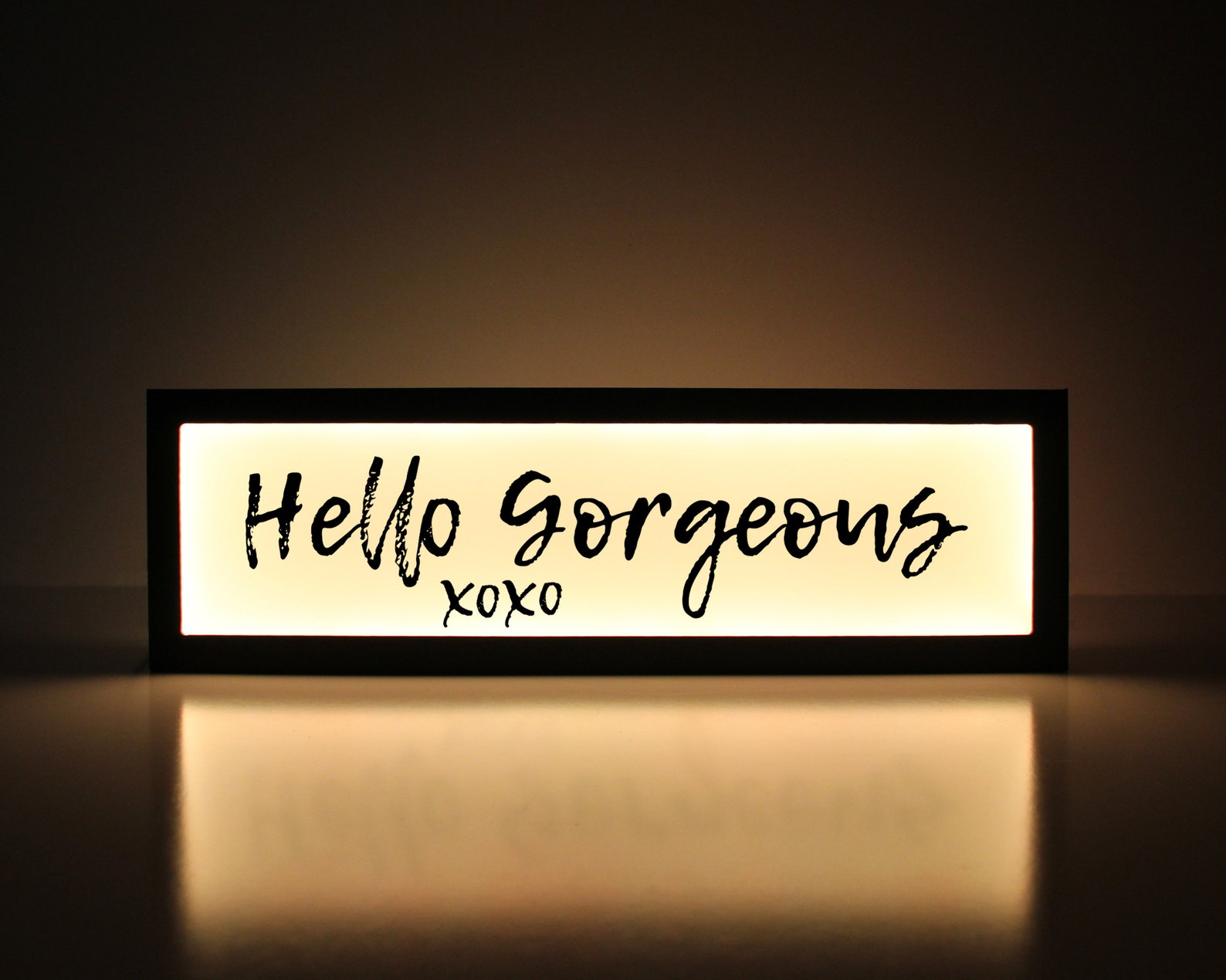 Hello Sign Hello Light up Sign Hello Etsy