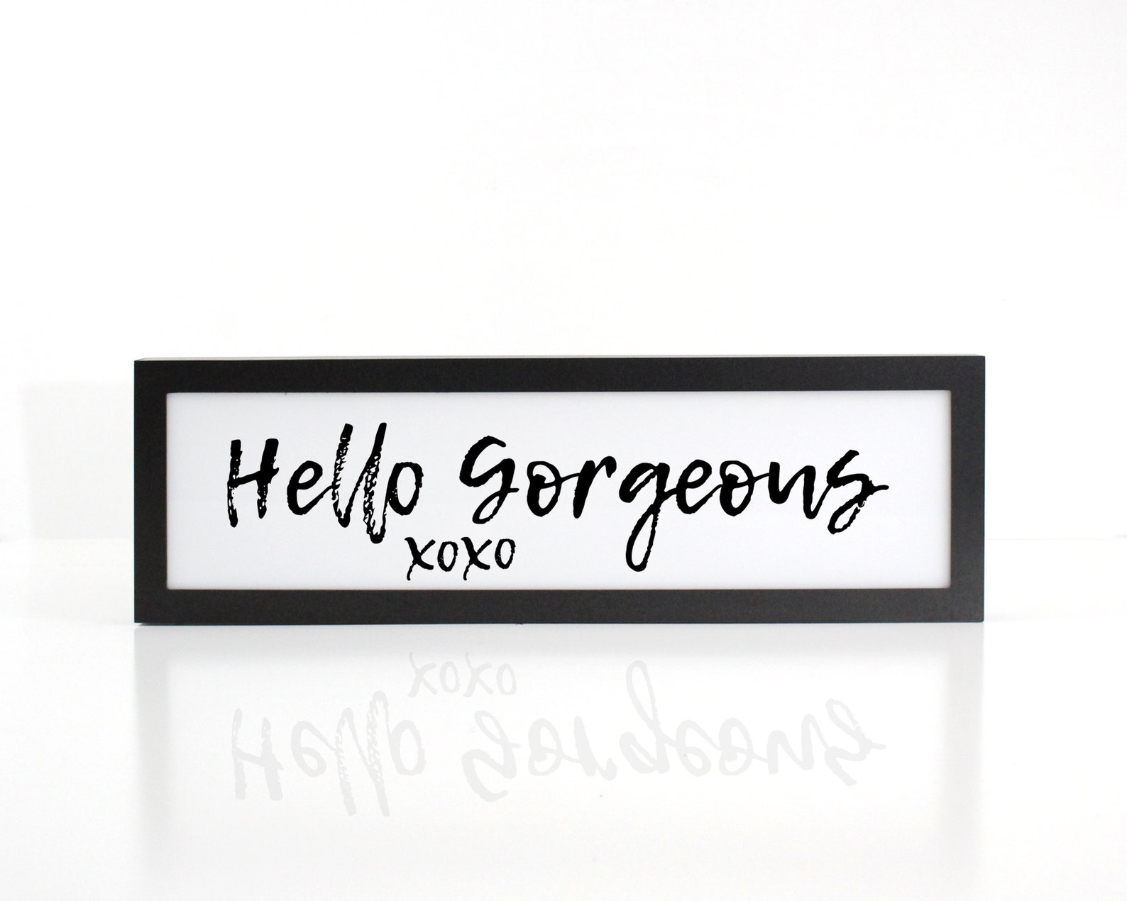 Hello Sign Hello Light up Sign Hello Etsy