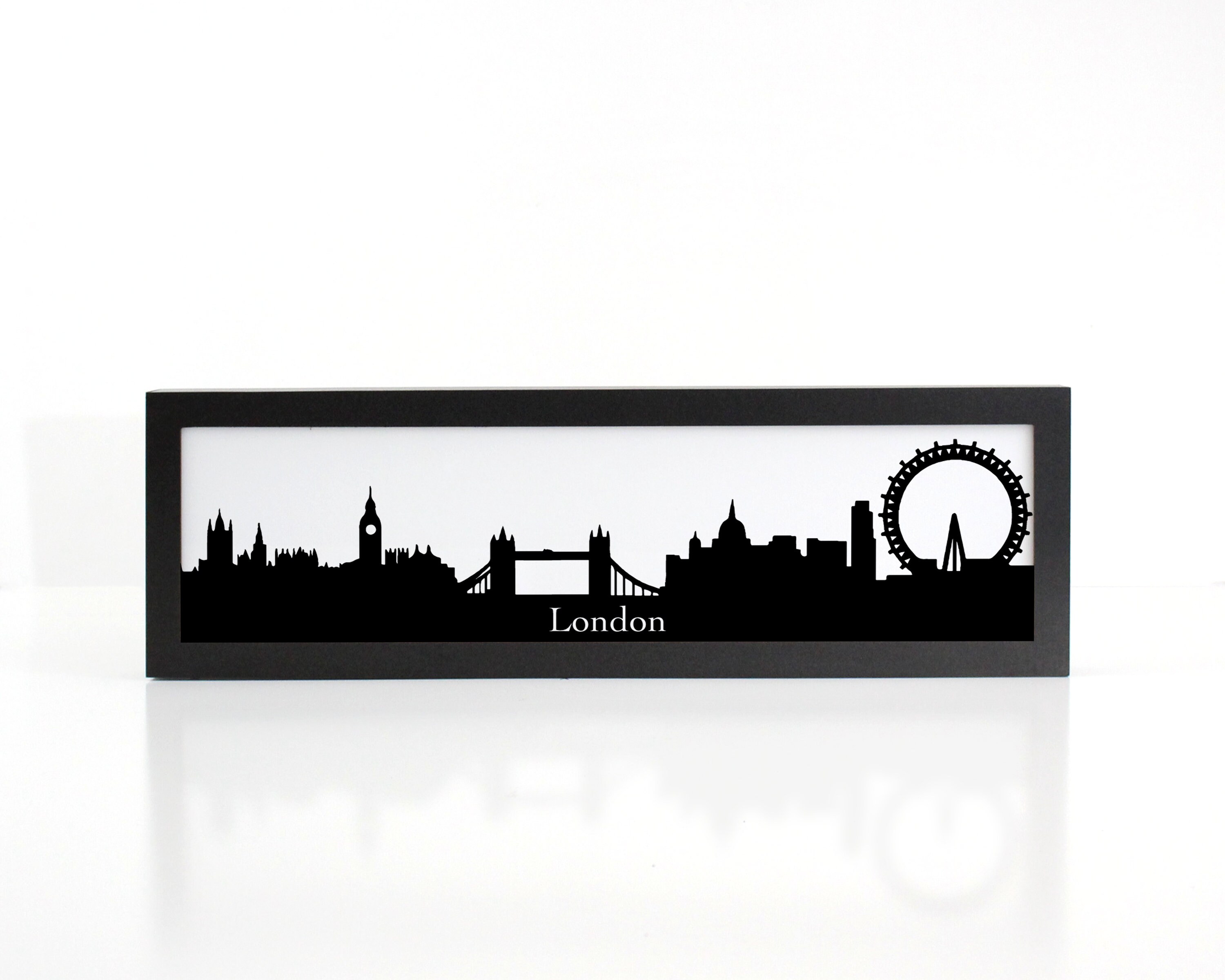 London Skyline London Lightbox London Skyline Light Up Etsy