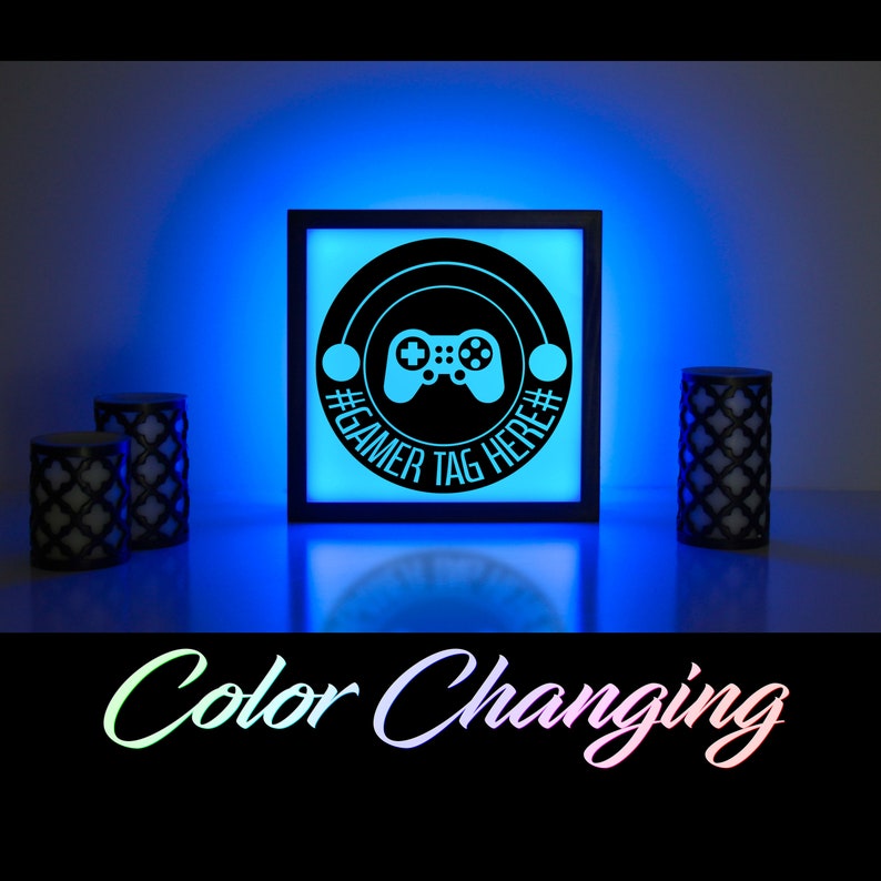 Video Game Sign Gaming Light Video Game Decor Custom Gamer Etsy