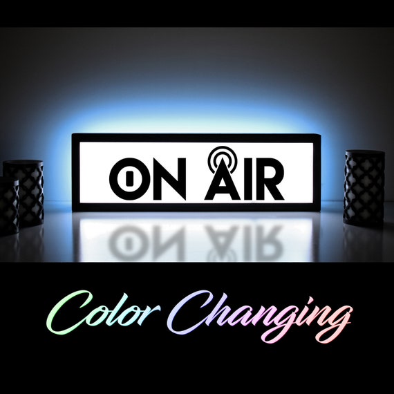 on air on air recording sign on air sign on air light on etsy