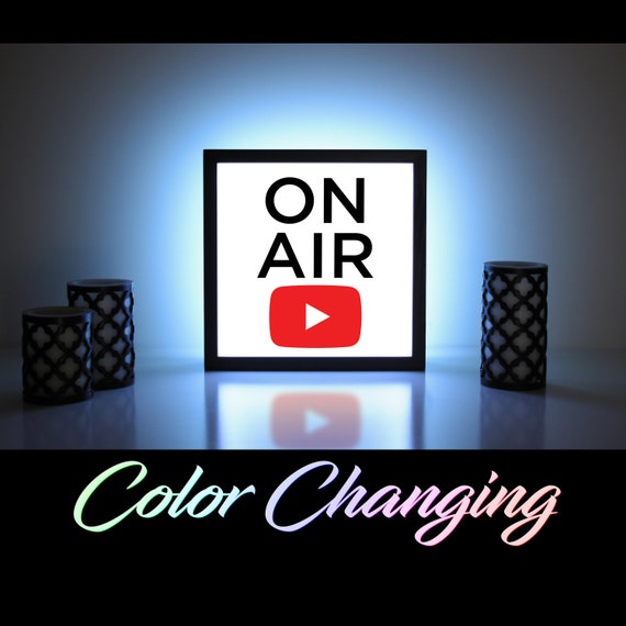Youtube On Air Sign Youtube On Air Youtube Subscribers Etsy