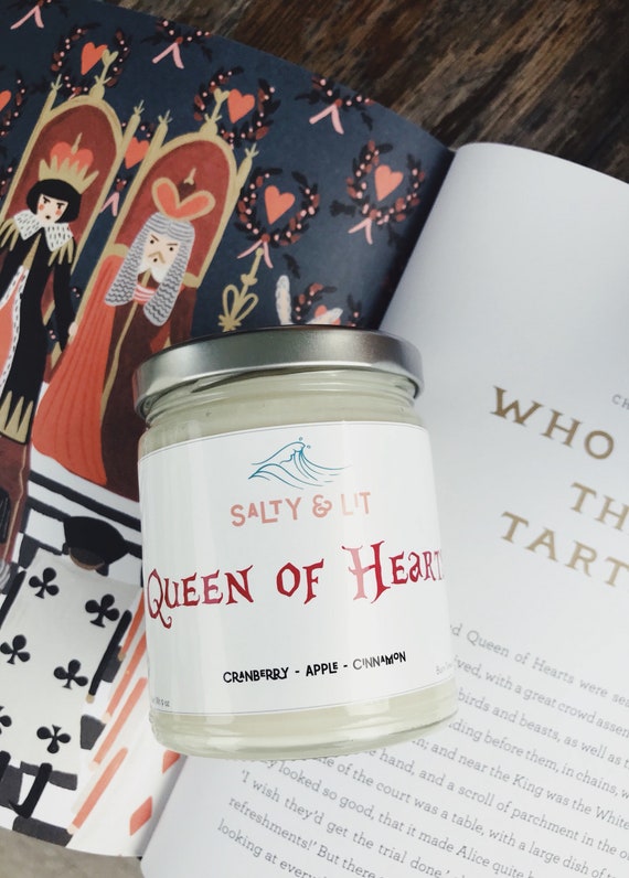 Queen Of Hearts Alice In Wonderland Inspired Natural Soy Etsy