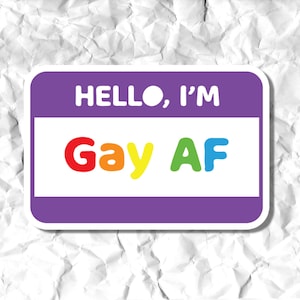 Queer AF Sticker // Laptop Stickers // Waterbottle Stickers // Stickers // LGBTQ Stickers