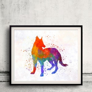 Portuguese Warren Hound 01 in watercolor - Fine Art Print Poster Decor Home Watercolor Illustration Dog - SKU 2305