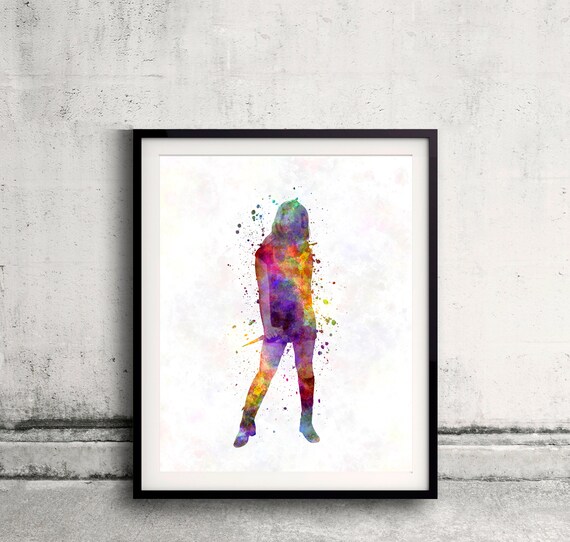 Buffy Vampire Hunters- Fine Art Print Glicee Buffy Poster Watercolor Children's Illustration Wall - SKU 2555