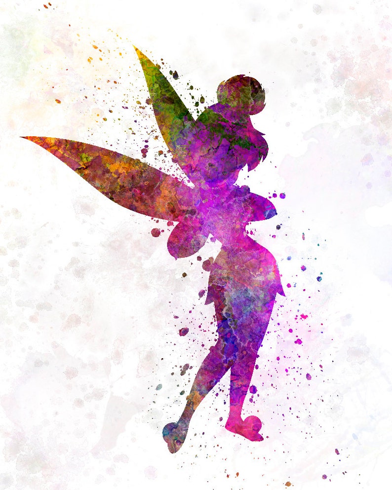 Tinkerbell 8x10 In. to 12x16 In. Fine Art Print Glicee
