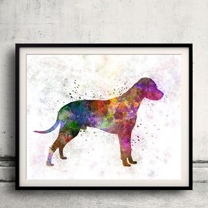 Dalmatian 01 in watercolor 8x10 in. to 12x16 in. Fine Art Print Glicee Poster Decor Home Watercolor Illustration Dog - SKU 1017