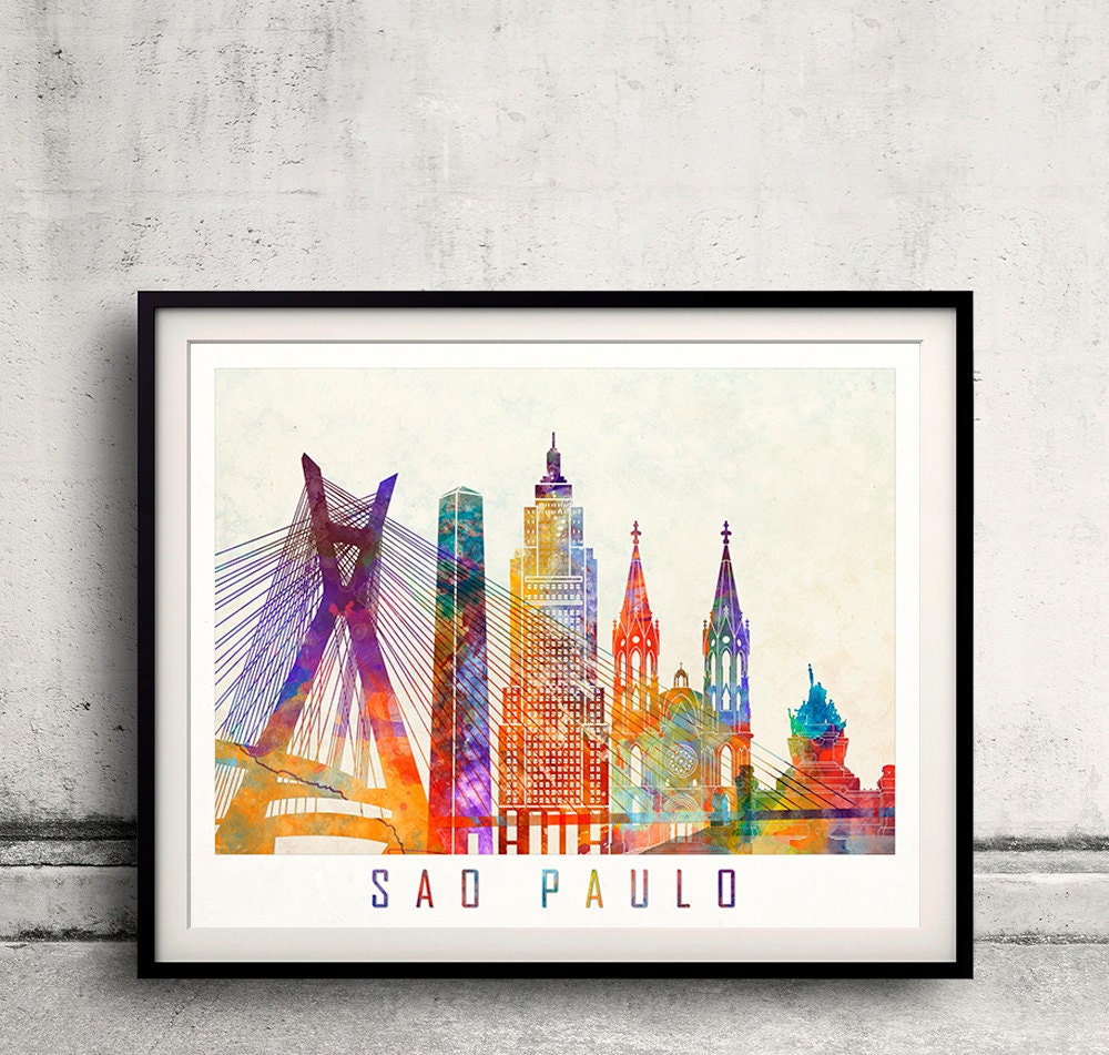 Sao Paulo Watercolor -  Canada