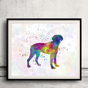 Halden Hound 01 in watercolor - Fine Art Print Poster Decor Home Watercolor Illustration Dog - SKU 1629