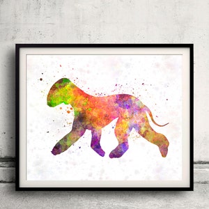 Bedlington Terrier 01 in watercolor 8x10 in. to 12x16 in. Fine Art Print Glicee Poster Decor Home Watercolor Illustration- SKU 1085