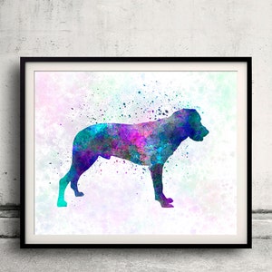 Majorca Shepherd Dog 01 in watercolor - Fine Art Print Glicee Poster Decor Home Watercolor Illustration - SKU 1380