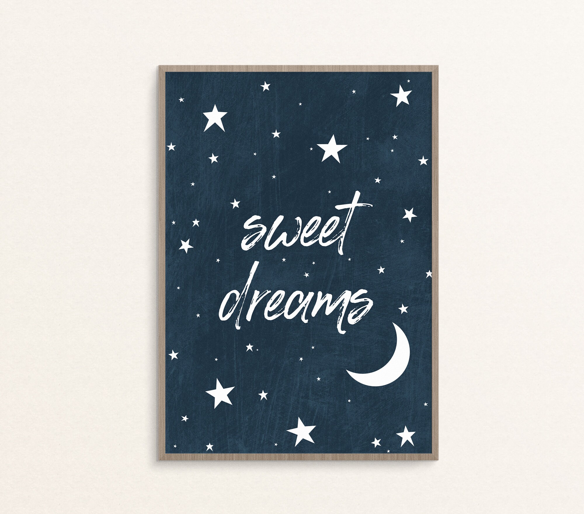 Celestial Nursery Wall Art Sweet Dreams Bedroom Decor Baby Etsy