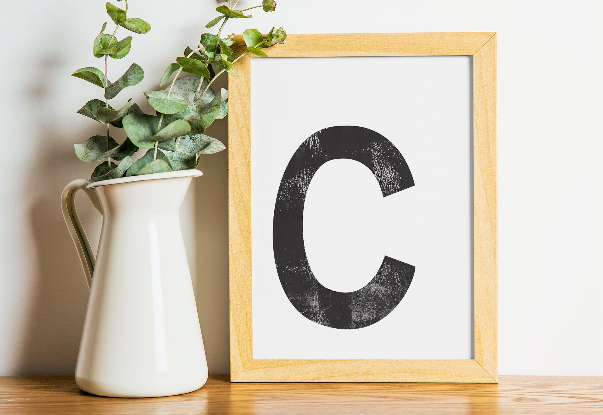 Printable Nursery Decor Alphabet Wall Art Black and White | Etsy