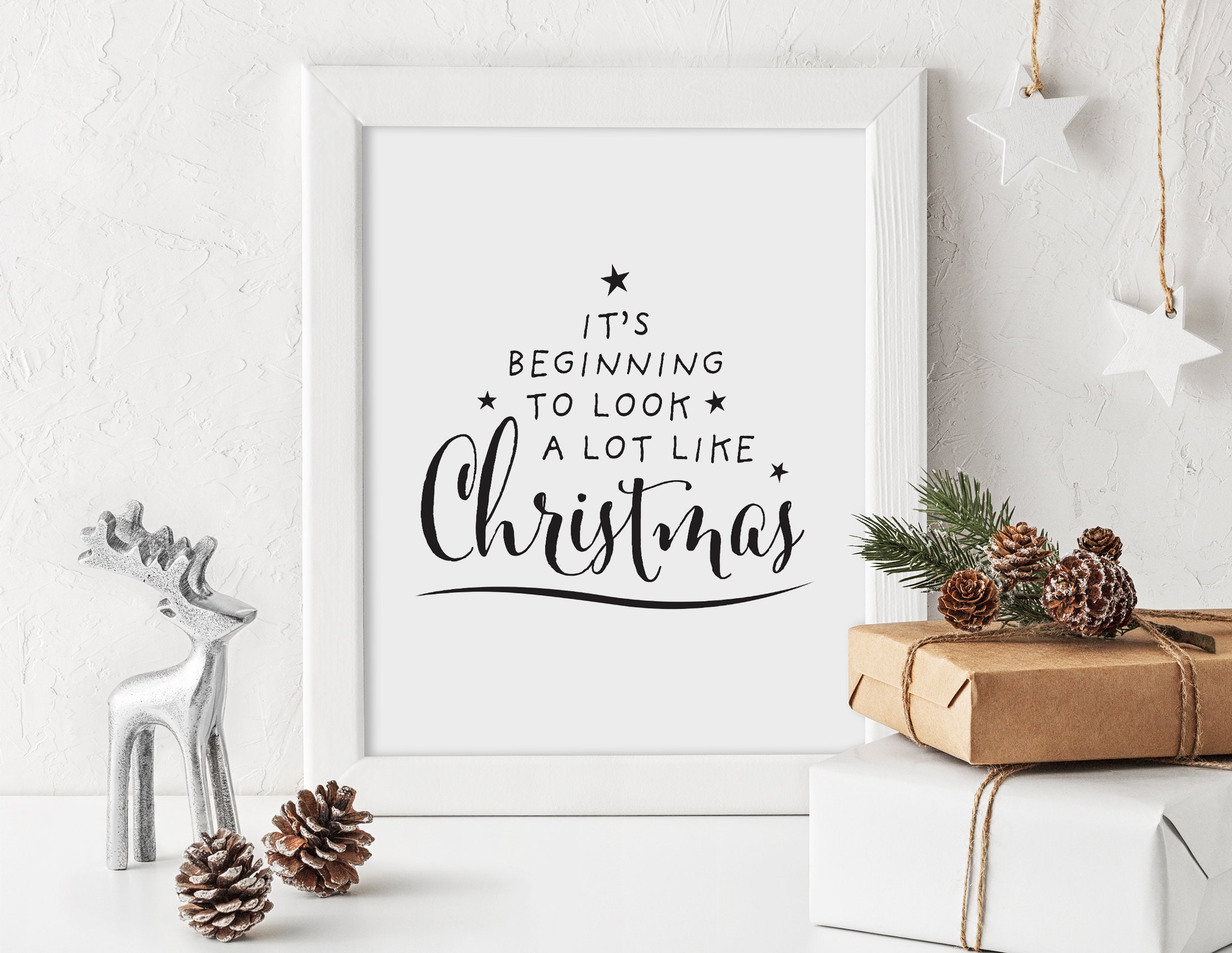Printable Christmas Wall Art Christmas Quote Printable Etsy