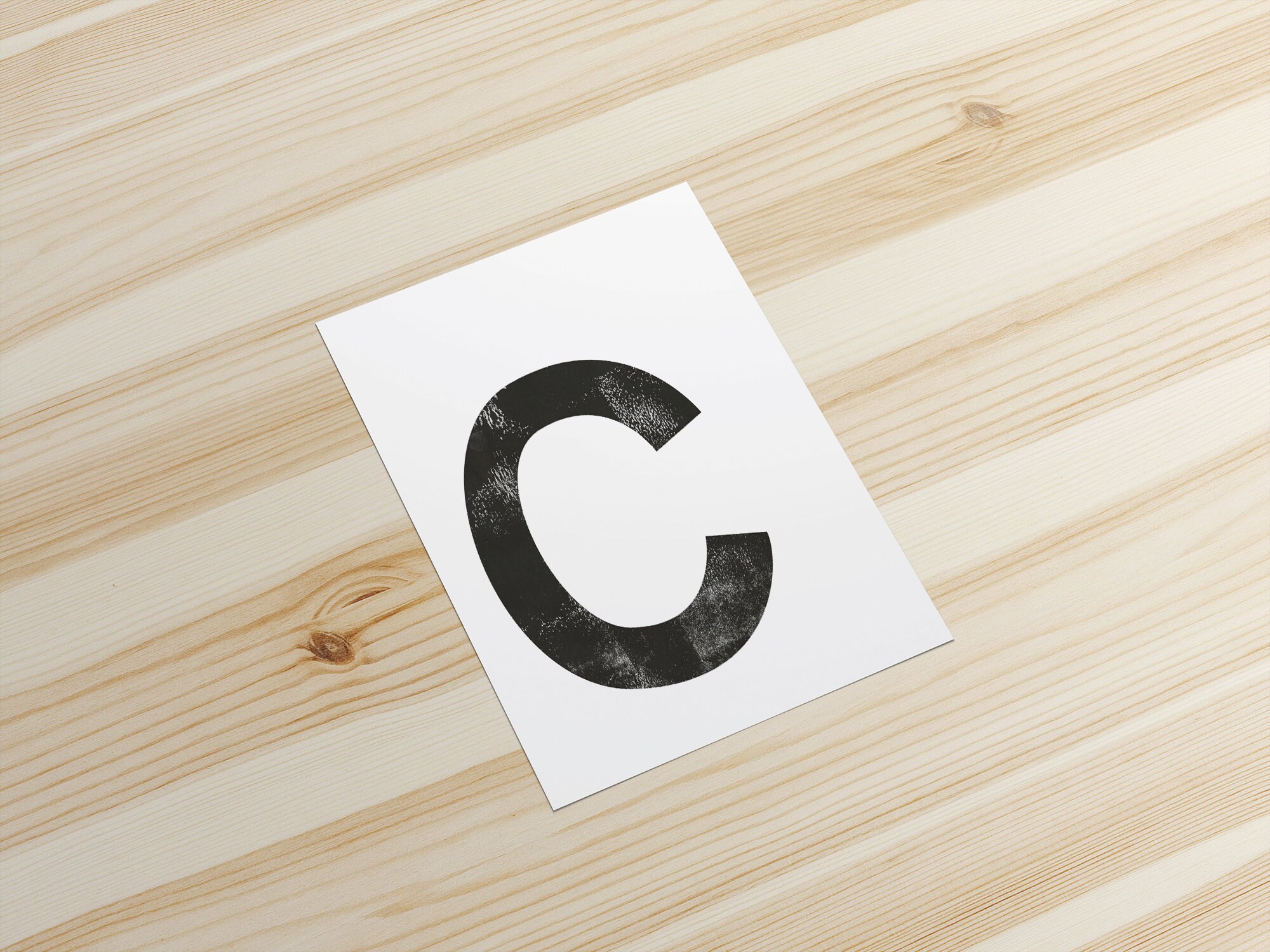 Printable Nursery Decor Alphabet Wall Art Black and White | Etsy
