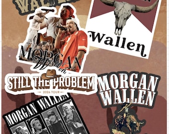 7 Country Music Wallen Stickers