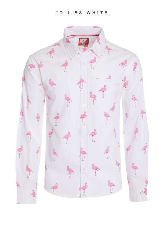 flamingo dress shirt