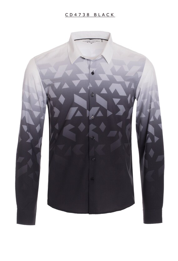 Details about / New Mens Caviar Dremes Long Sleeve Button Down Dress Shirt White Blue Checkered