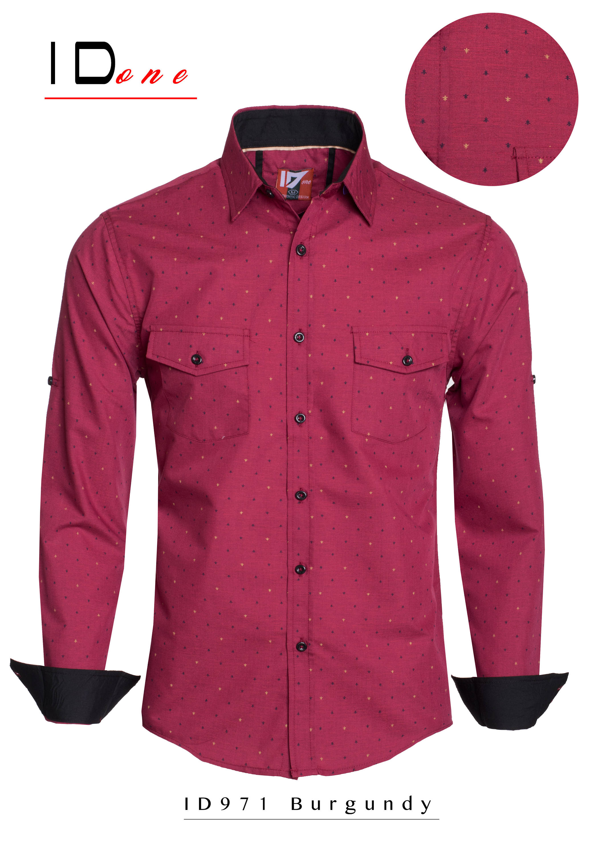 maroon red dress shirt