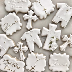 Baptism cookies Dozen