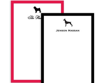 Dog Note Pad | Basset Beagle Boxer Bulldog Chihuahua Corgi Dachshund Doberman Shepherd Retriever Dane Husky Lab Pug | DOG BREED MEMOS | 4441