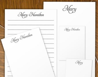 Personalized Note Pads Set | Personalized Stationery Memos | Set of 6 Custom Desk Pads | MEMO PAD SET | 2790