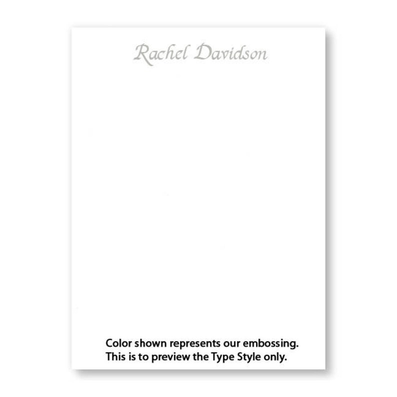 Emboss Letter Sheets Embossed Stationery Set Pastel Etsy