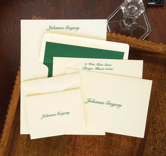300 Piece Personalized Stationery Wardrobe Letter Sheets And Etsy
