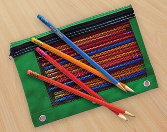 Personalized Pencils with Pencil Bag / 24 Pencils in Assorted Colors / 3375