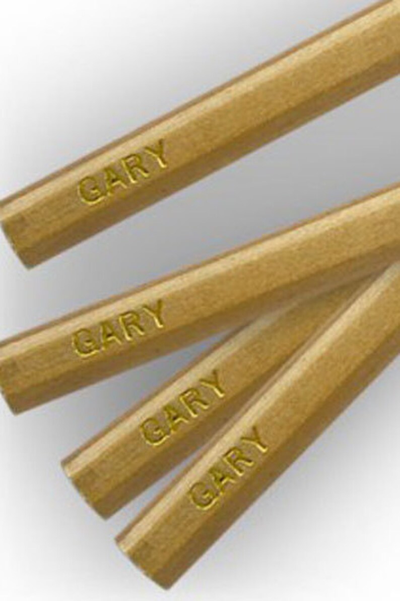 Personalized Golf Pencils Custom Golf Pencil Set Foil Etsy