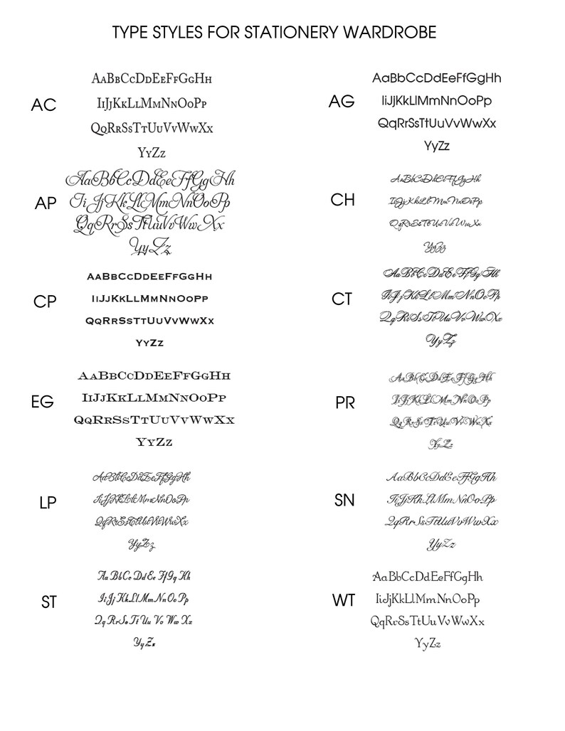 300 Piece Personalized Stationery Wardrobe / Letter Sheets and Etsy