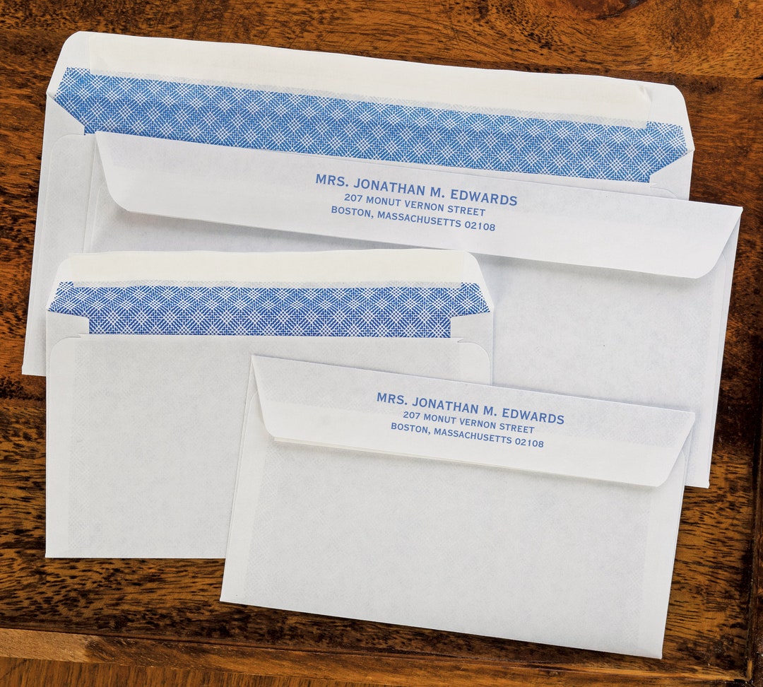 Selfseal Privacy Envelopes Personalized Envelopes Business Size