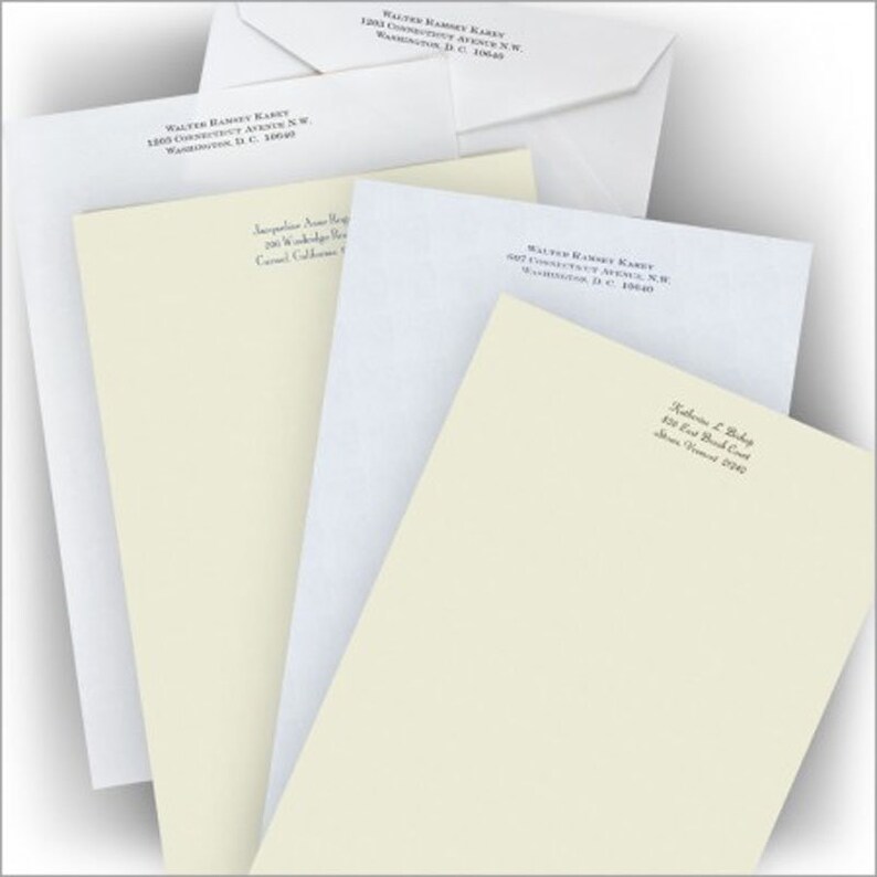 Handcraft Vellum Business Stationery / Personalized Monarch Etsy