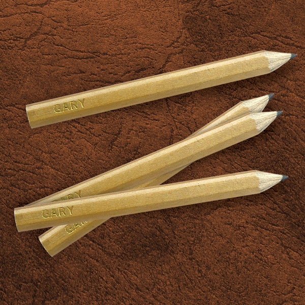 Personalized Golf Pencils | Custom Golf Pencil Set | Foil Stamp Pencils | Custom Golf Accessory | Set of 12 | GOLF PENCILS 3430