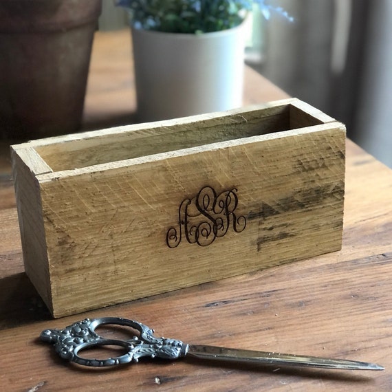 Personalized Wood Holder Reclaimed Wood Gift Box Etsy