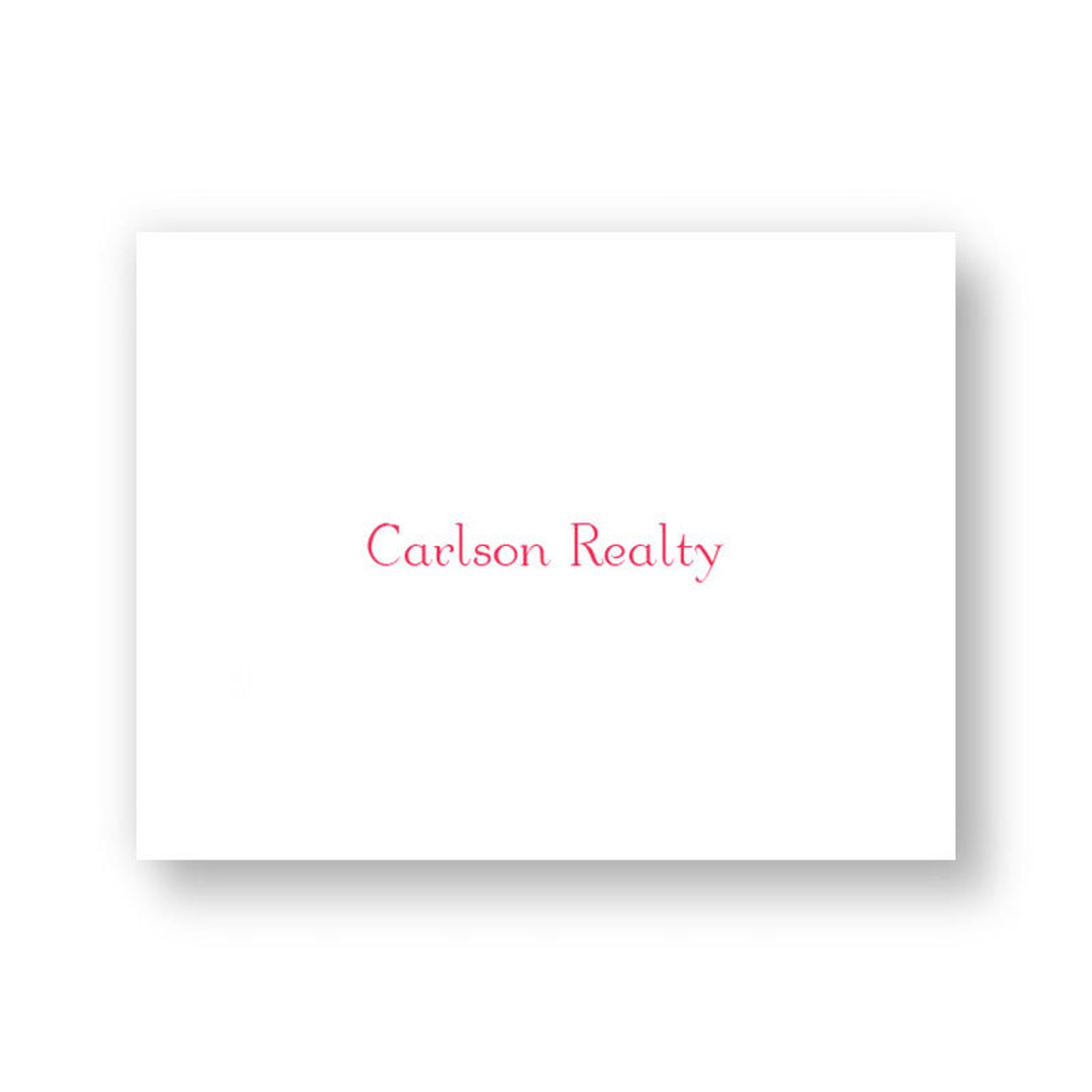Personalized Gift Enclosure Cards / Raised Ink Gift Cards / Classic