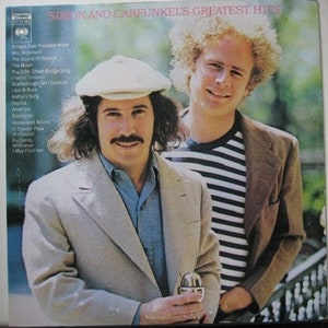 Simon And Garfunkel's Greatest Hits Folk Rock, Classic Rock from 1972 Vinyl Featuring Bridge Over Troubled Waters and Many More