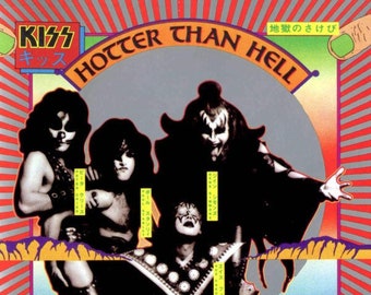 Kiss Hotter Als Hell Vinyl, LP, Album, Glam 1974 Hard Rock Ihre zweite LP Classic KISS!
