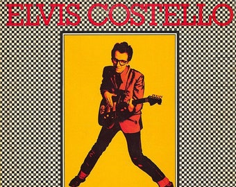 Original Vintage Mini Poster / Book Clipping - Elvis Costello - My