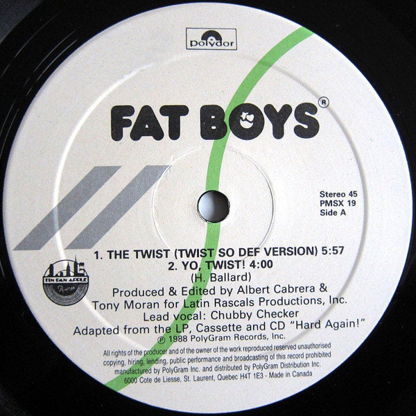 Fat Boys the Twist Vinyl, 12