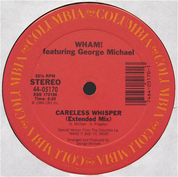 Careless Whisper Wham! Featuring George Michael - Etsy 日本
